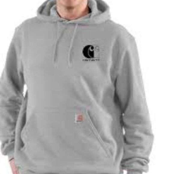 Carhartt Force Relaxed Fit Lightweight Logo Graphic Pullover Hoodie - Picture 2 of 5